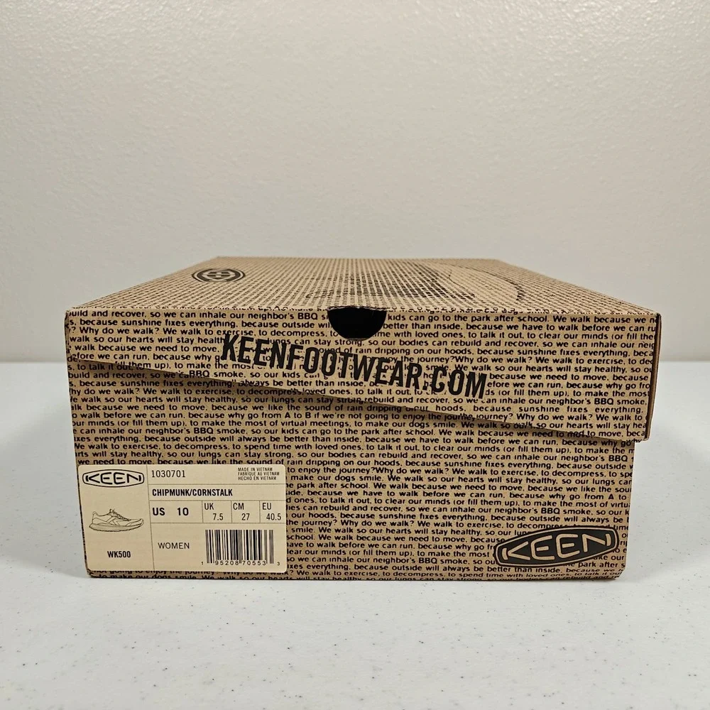 KEEN WK500 Walking Shoes Women's 10 Chipmunk Cornstalk Lightweight New 1030701 - Picture 8 of 9